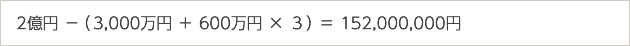実際に相続税がかかる課税対象額の計算式